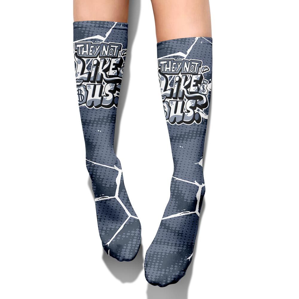 Sock To Match Low Diffused Blue 11s - Dislike Us Graphic Crack