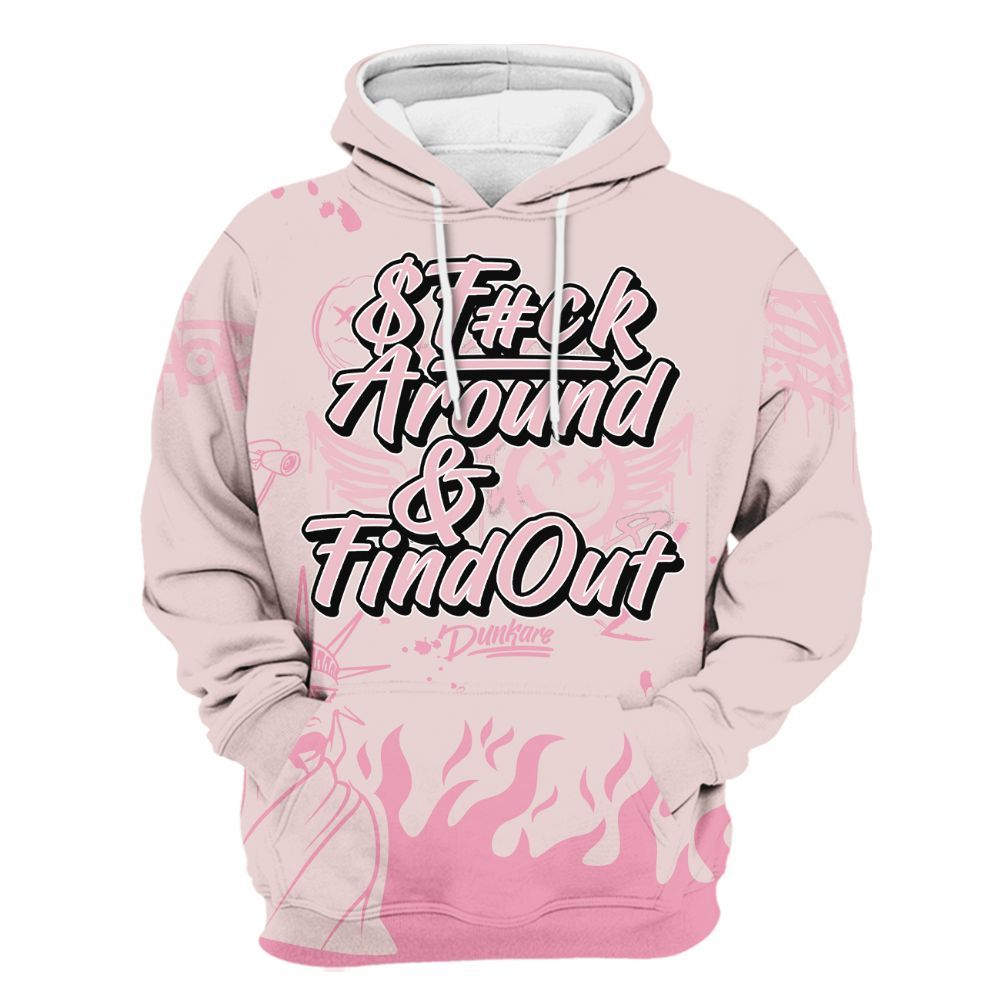 Hoodie To Match Dunk Low KD 17 Aunt Pearl - Graphic Fck Around Find Out All Over Print