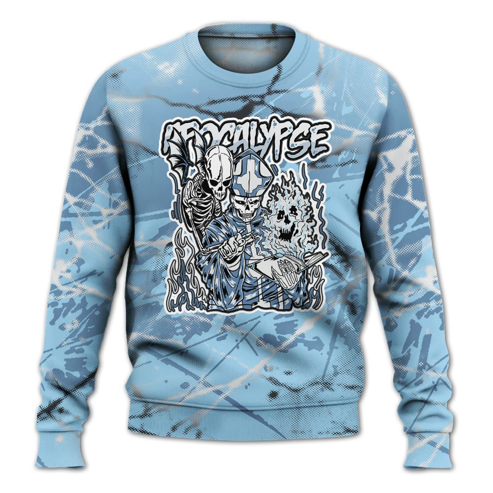 Sweatshirt To Match Legend Blue 11s - Apocalypse Skeleton Profound All Over Print