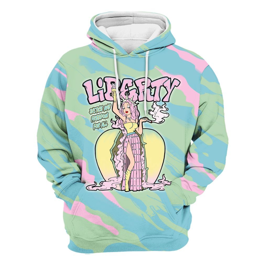 Hoodie To Match SB Dunk Low Visty - Midwest Cartoon Colored All Over Print