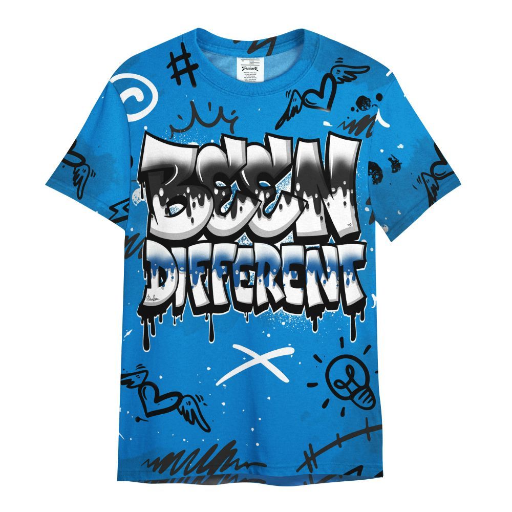 Shirt To Match High OG FragmentxULA White Black 1s - Drip Been Di2ferent All Over Print