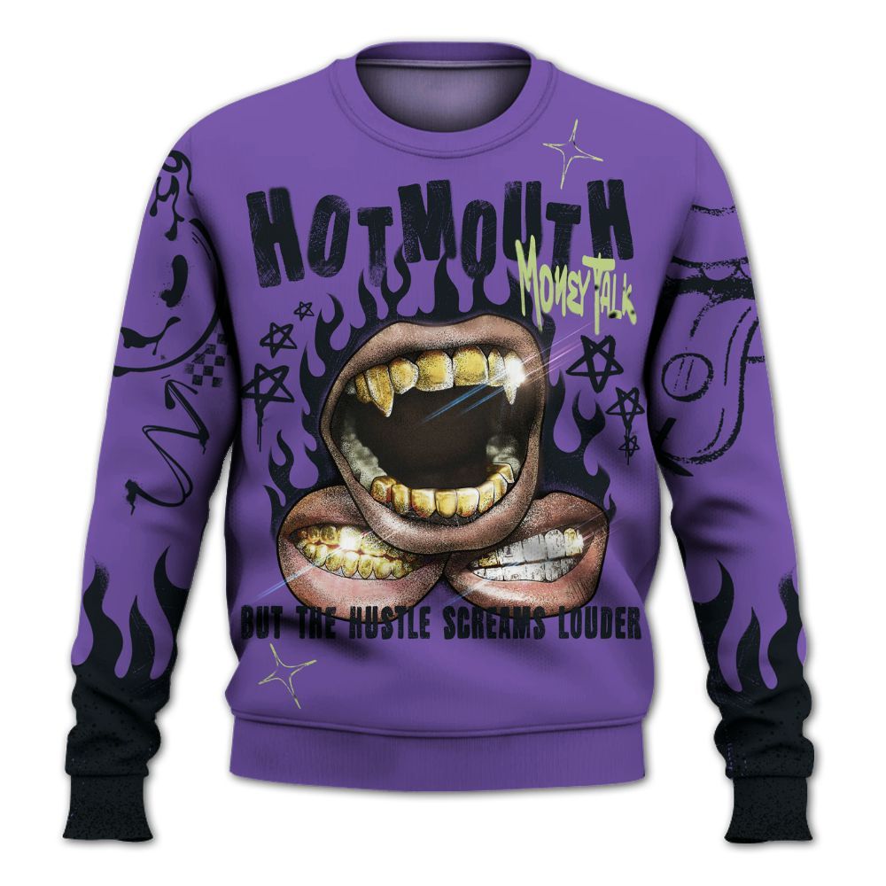Sweatshirt To Match Canyon Purple 4s - Mouth Burning Street Style All Over Print