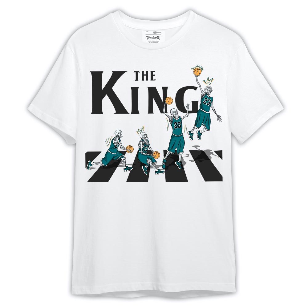 Shirt To Match Oxidized Green 4s - The King Basketball Shirt Outfit 0605 TCD