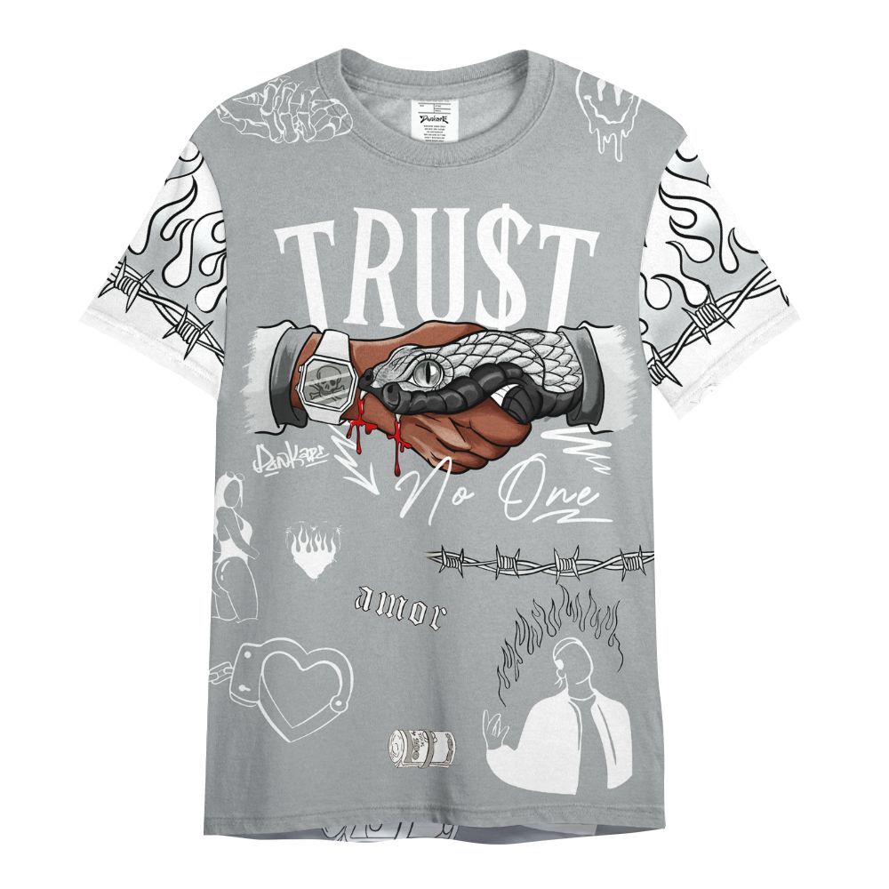 Shirt To Match Retro Pure Money 3s - Snake Trust No One All Over Print