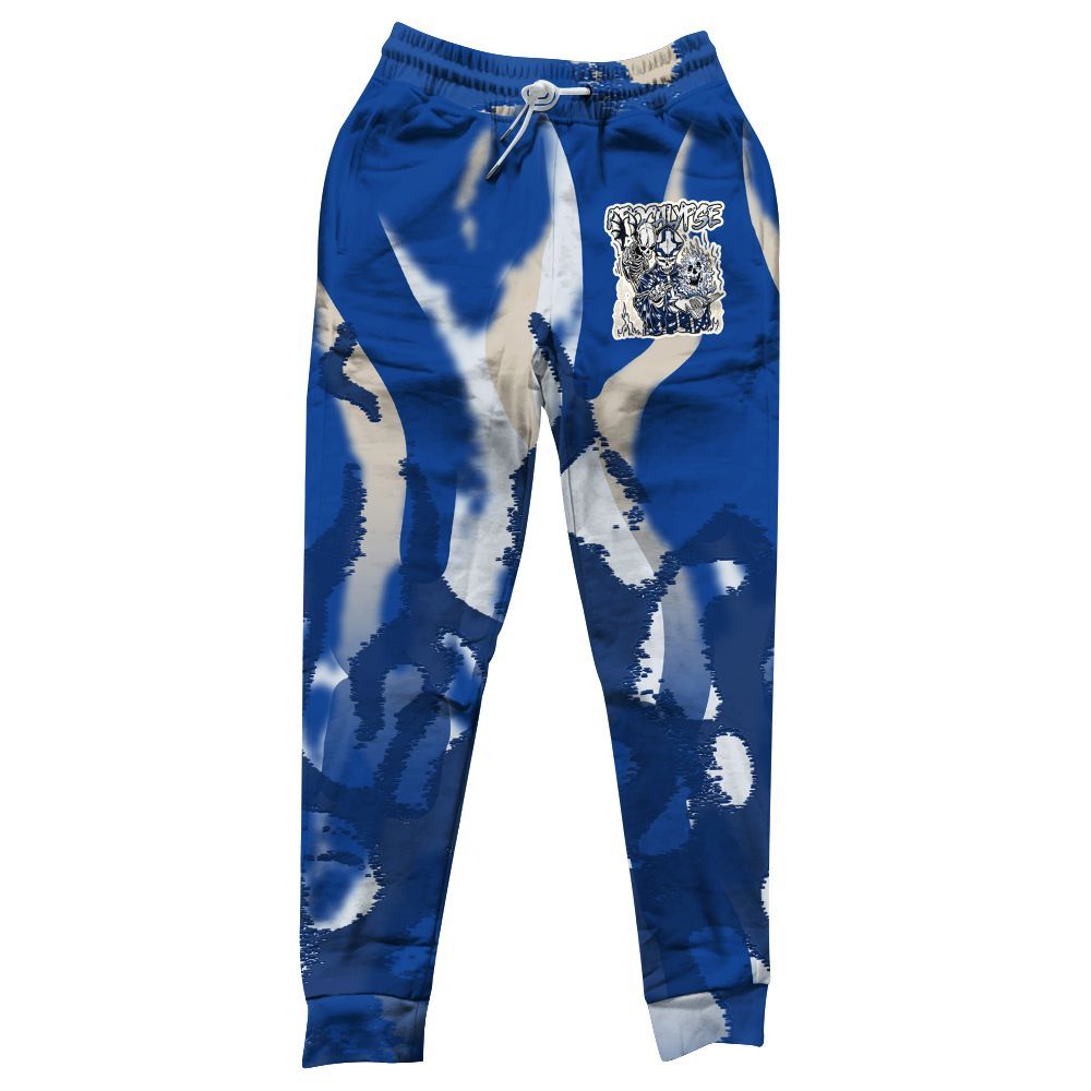 Sweatpant To Match Low Game Royal 1s - Apocalypse Skeleton Burn All Over Print