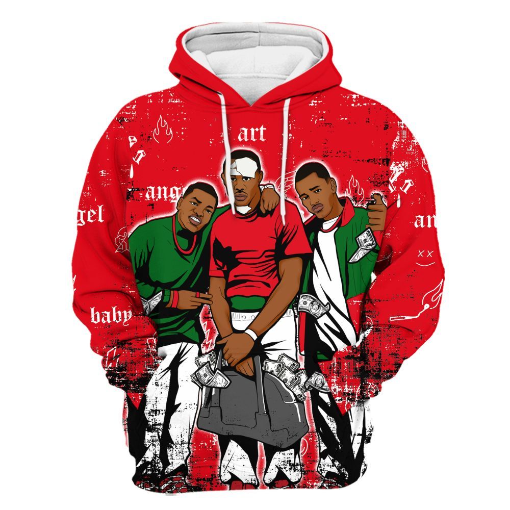 Hoodie To Match Chicago 13s - Paid In Full Money All Over Print