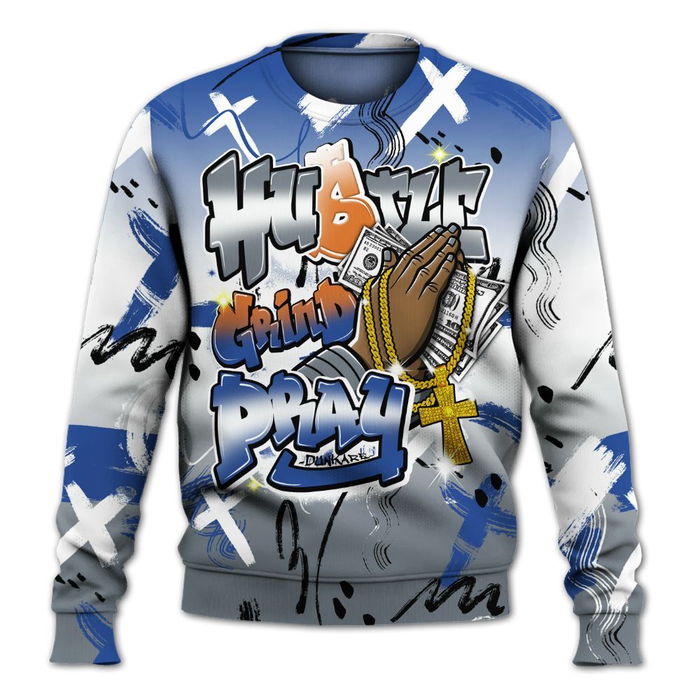 Sweatshirt To Match RS-X GS League - Money Hustle Grind Pray All Over Print