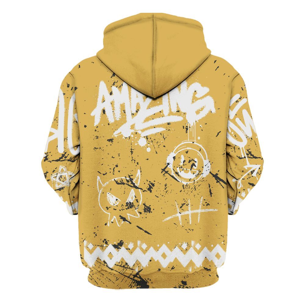 Hoodie To Match Retro Light Ginger 14s - Friday Sneaker Crayon All Over Print