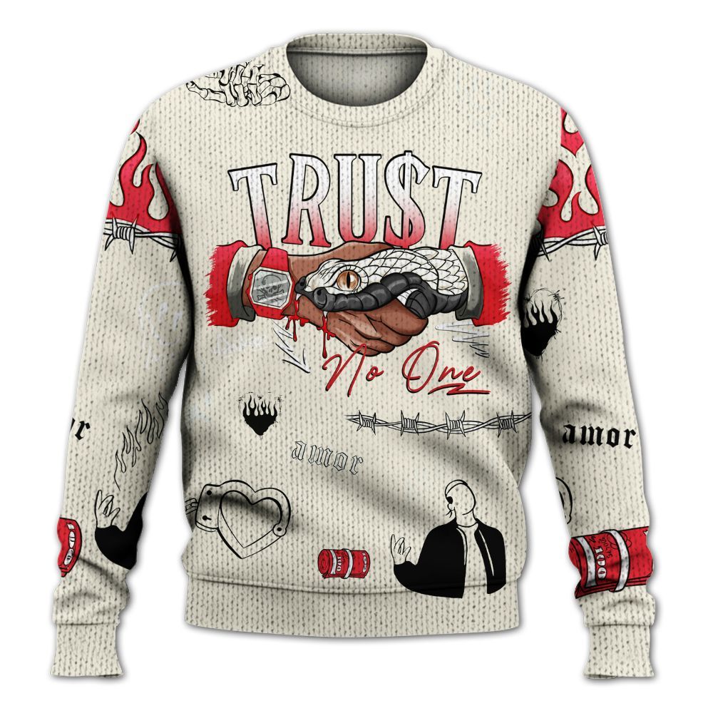 Sweater To Match Low OG Sail 1s - Snake Trust No One Graphic