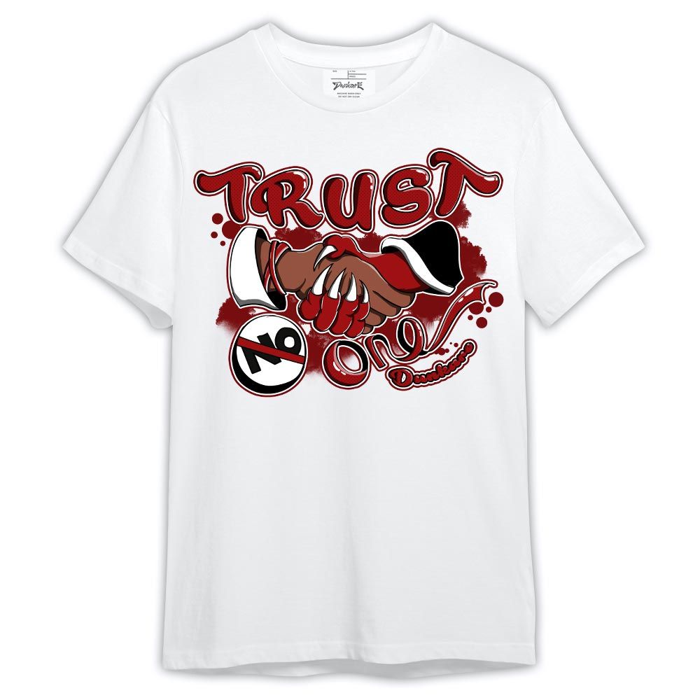 Shirt To Match Red Taxi 12s - Devil Trust No One Shirt Outfit 0605 LGH