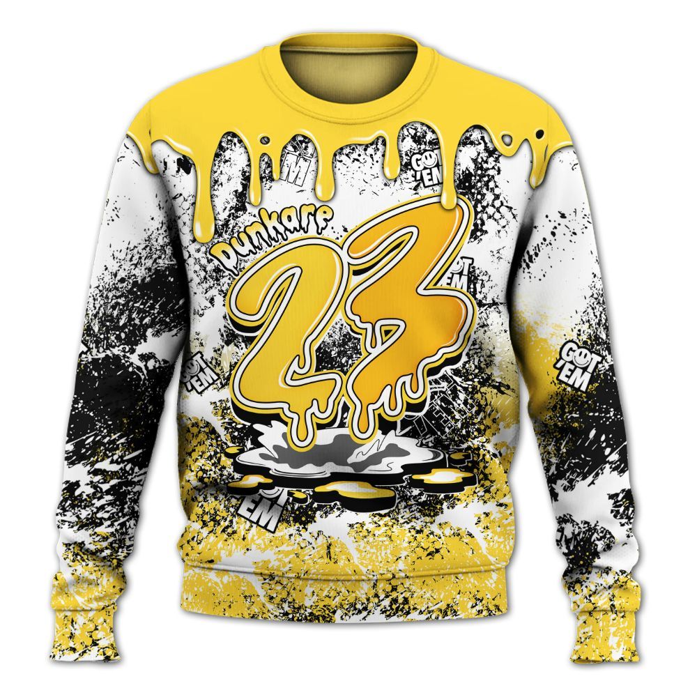 Sweatshirt To Match Mid New Love 2025 1s - Dripping 23 Drip All Over Print