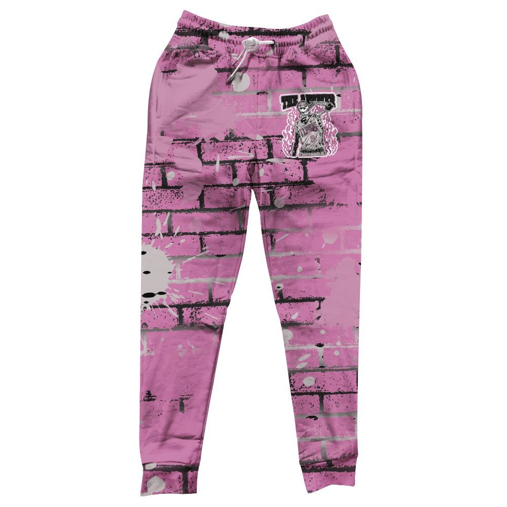 Sweatpant To Match Neutral Grey Black White Orchid 4s - Allen Answer Skeleton Brick All Over Print