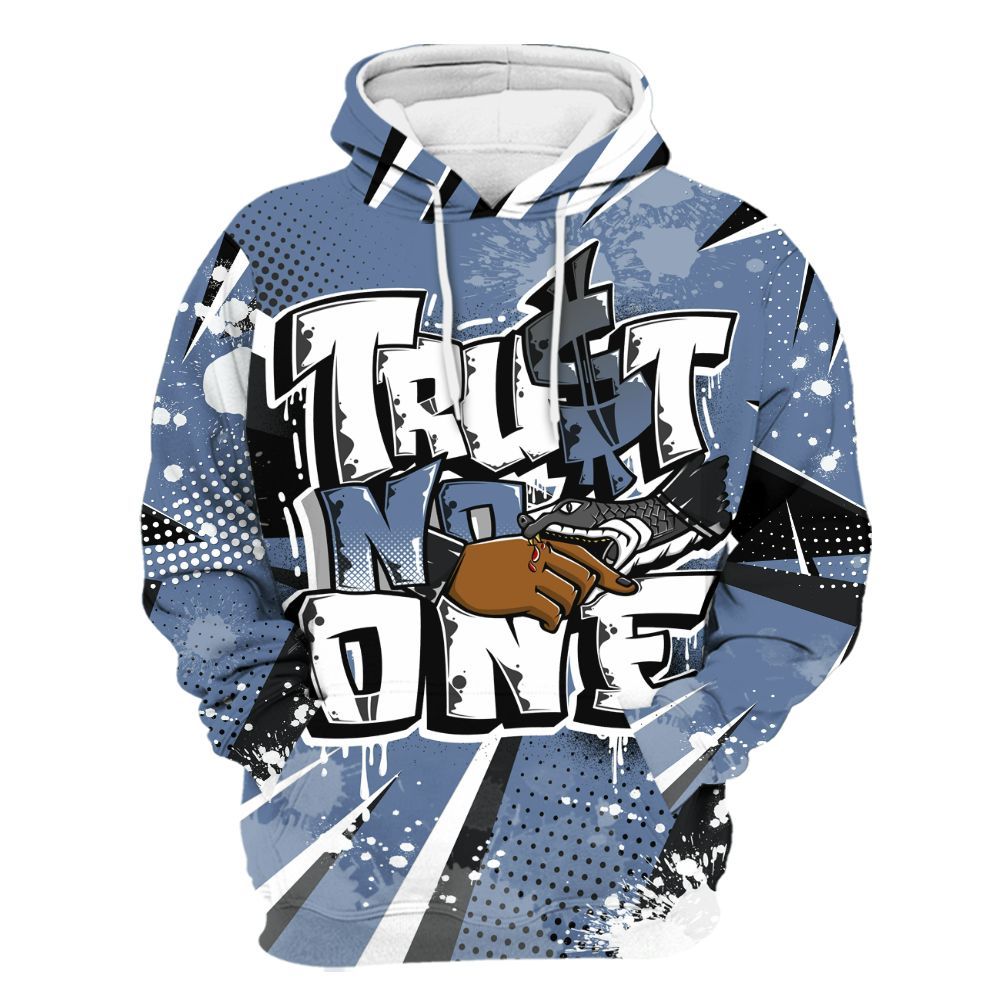 Hoodie To Match Mid Space Jam 1s - Poly Trust No One Dripping All Over Print