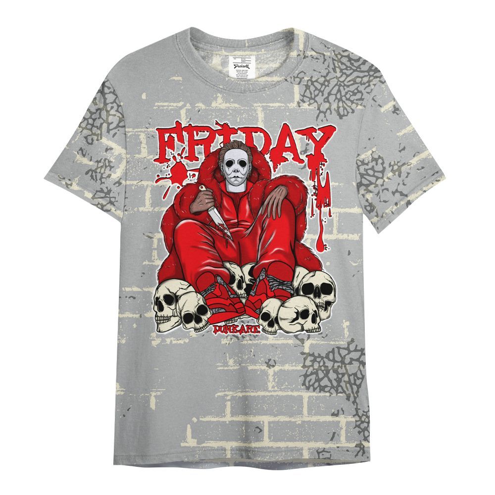 Shirt To Match Cement Grey 3s - Friday Brick All Over Print