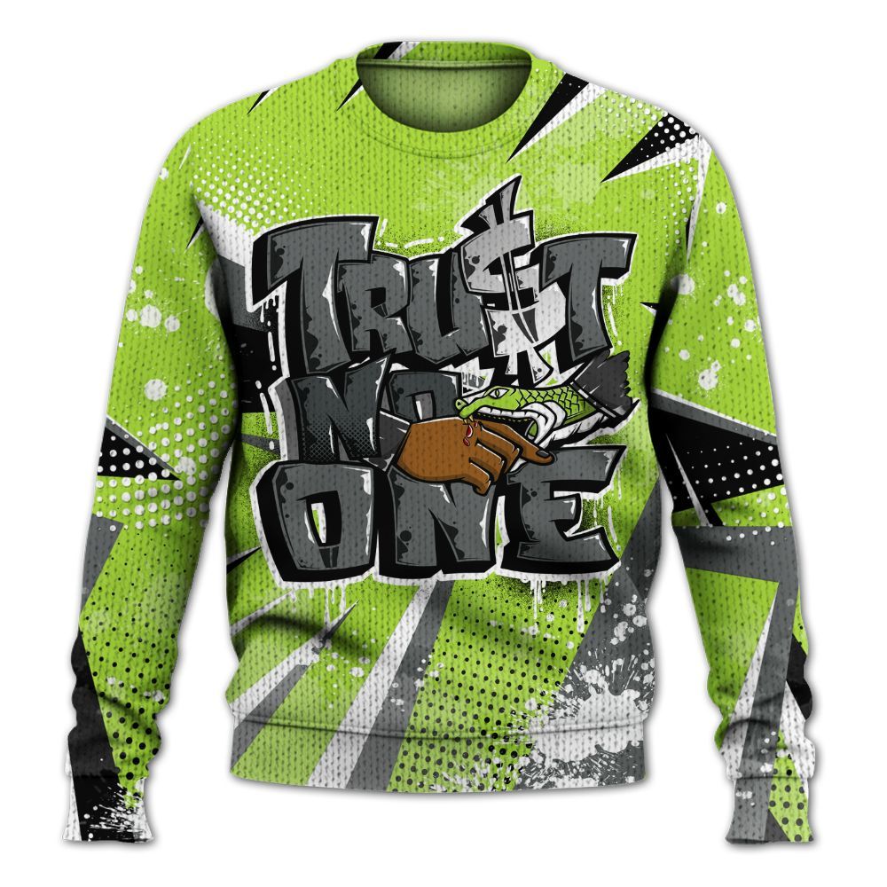 Knitted Sweater To Match Air Max 95 Neon - Poly Trust No One Dripping