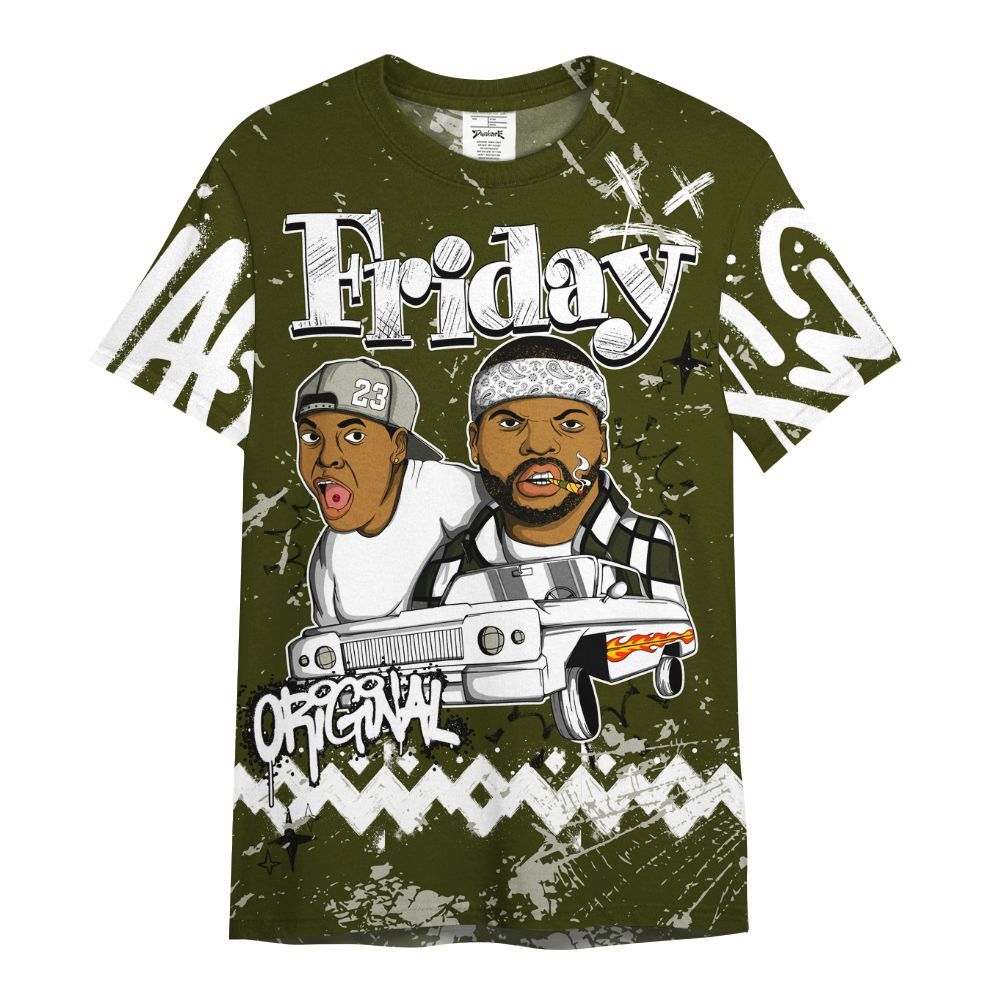 Shirt To Match Dunk Low Pale Ivory Cargo Khaki - Friday Sneaker Crayon All Over Print