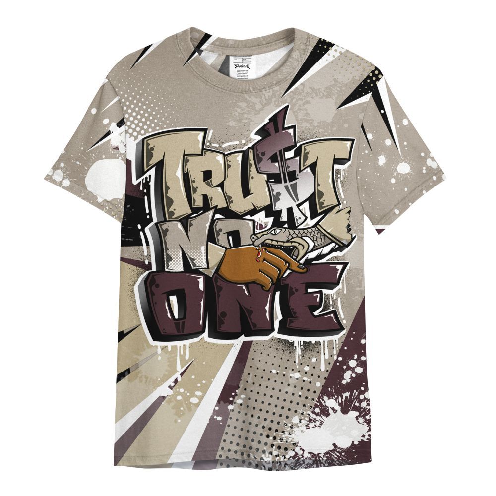 Shirt To Match AMM Retro Phantom 4s - Poly Trust No One Dripping All Over Print