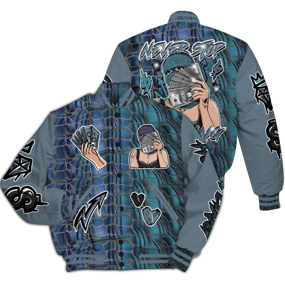 Varsity Jacket To Match Air Foamposite Kazuya Mishima - Hustling Unique All Over Print
