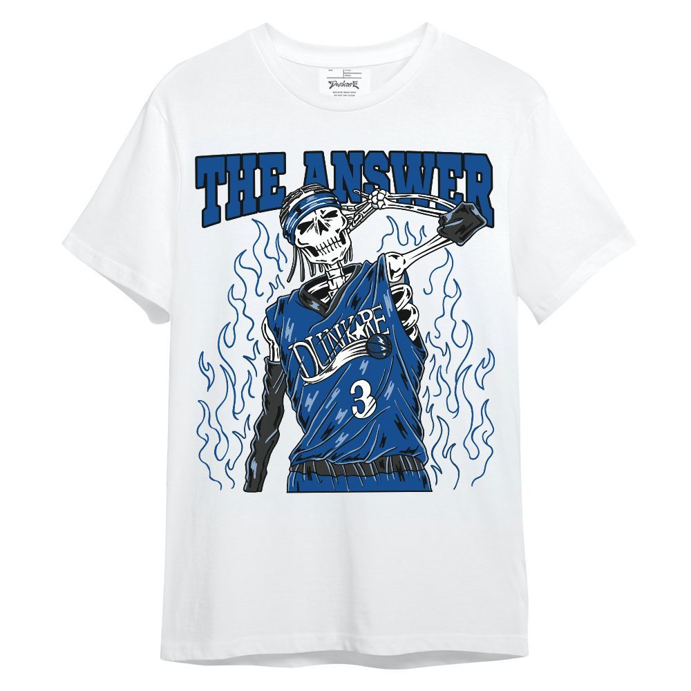 Shirt To Match Low 85 Royal 1s - Allen Answer Skeleton Unisex Shirt