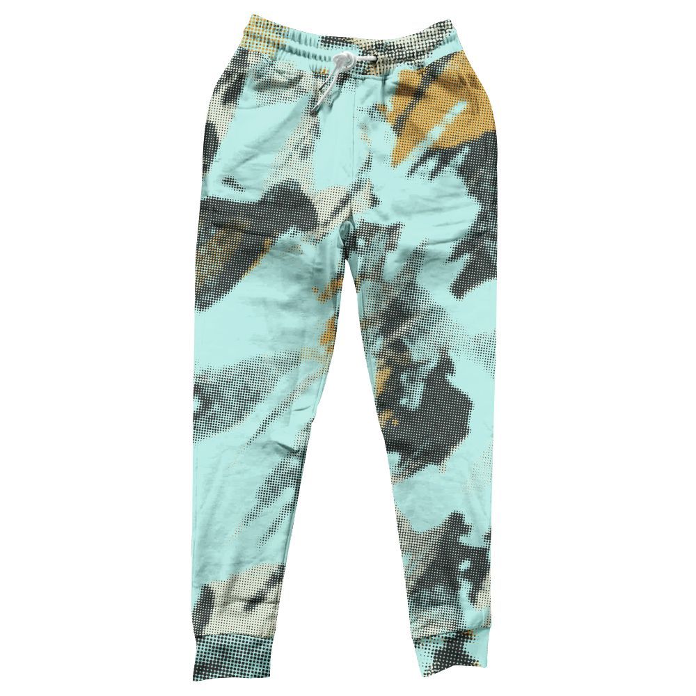 Sweatpant To Match Pure Platinum 4s - Abstract Halftone Graphic All Over Print