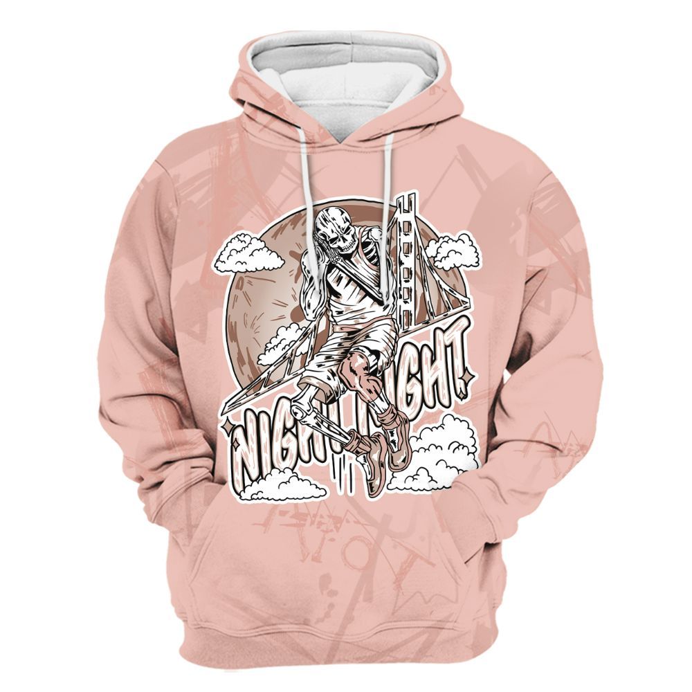 Hoodie To Match Dunk Low Pink Velvet - Seeya Skeleton Messyz All Over Print