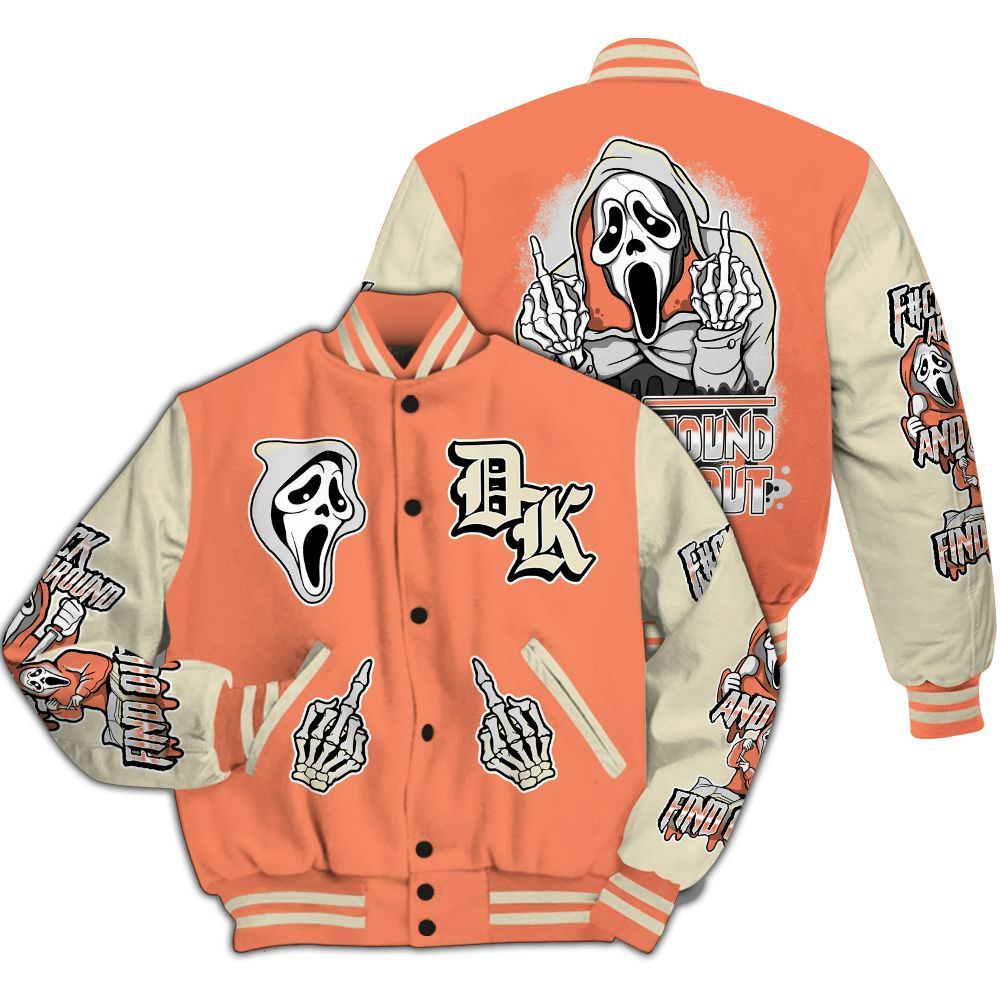 Varsity Jacket To Match DJ Khaled Crimson Bliss 5s - F#CK And Find Out Graphic All Over Print