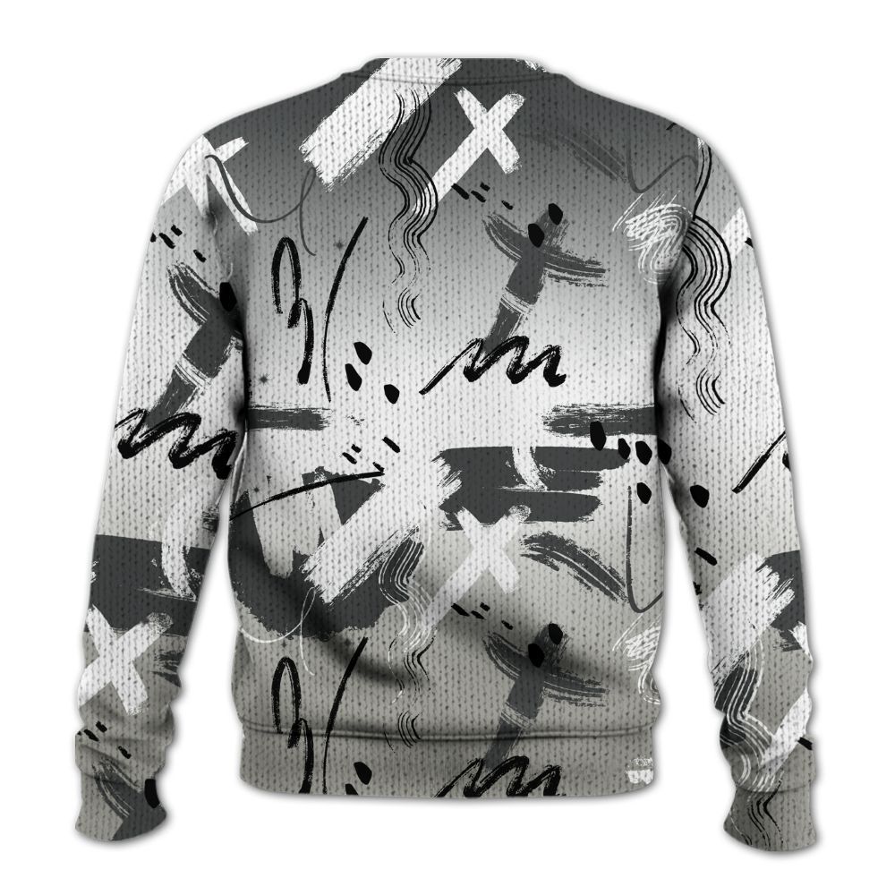 Knitted Sweater To Match High Satin Shadow 1s - Money Hustle Grind Pray