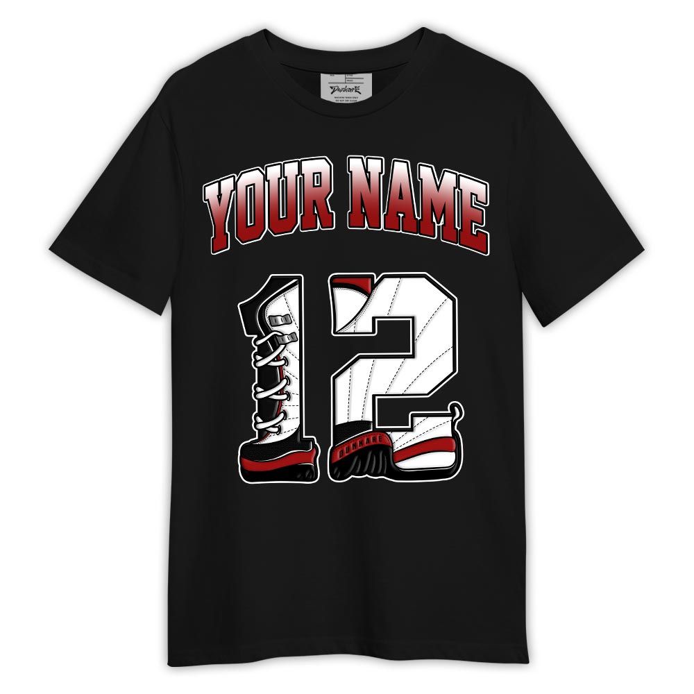 Shirt To Match Red Taxi 12s - Custom Name Number 12s Shirt Outfit Red Taxi 12s