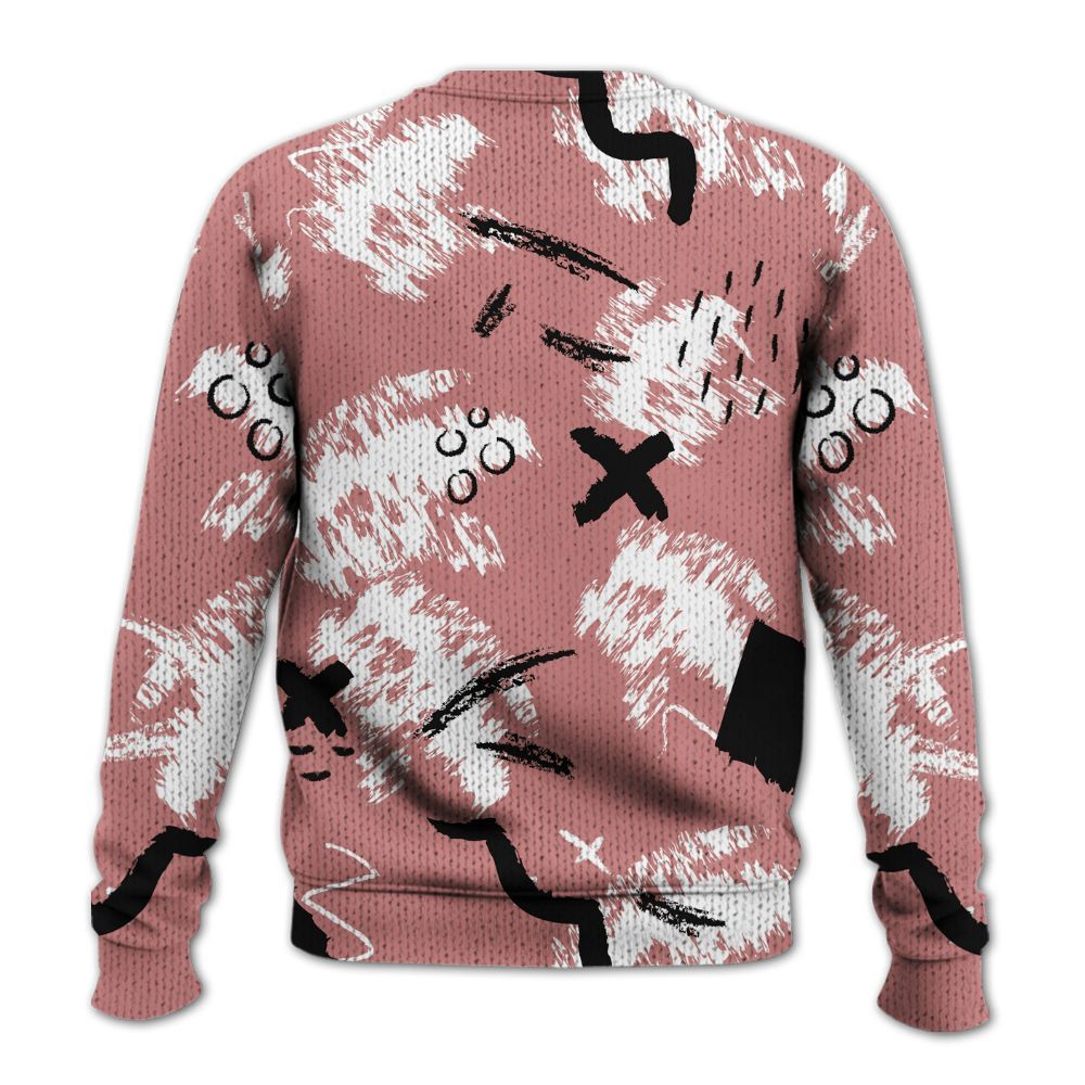 Knitted Sweater To Match Low OG Rust Pink 1s - Hustle Grind Pray Retro