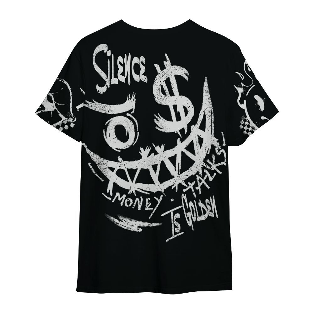 Shirt To Match Mid Space Jam 1s - Mouth Burning Street Style All Over Print