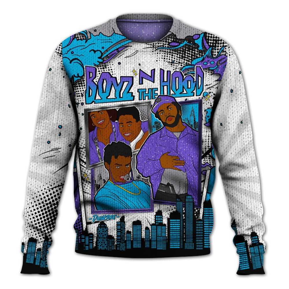Sweater To Match Retro Aqua 8s - Boyz N The Comic Graphic