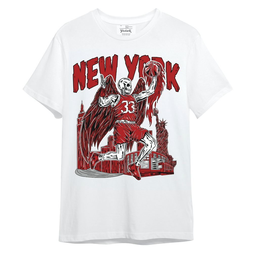 Shirt To Match Red Taxi 12s - Ewing Era Skeleton Unisex Shirt