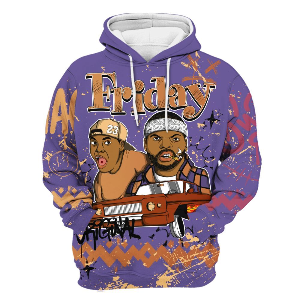 Hoodie To Match Book Sunset 1s - Friday Sneaker Crayon All Over Print