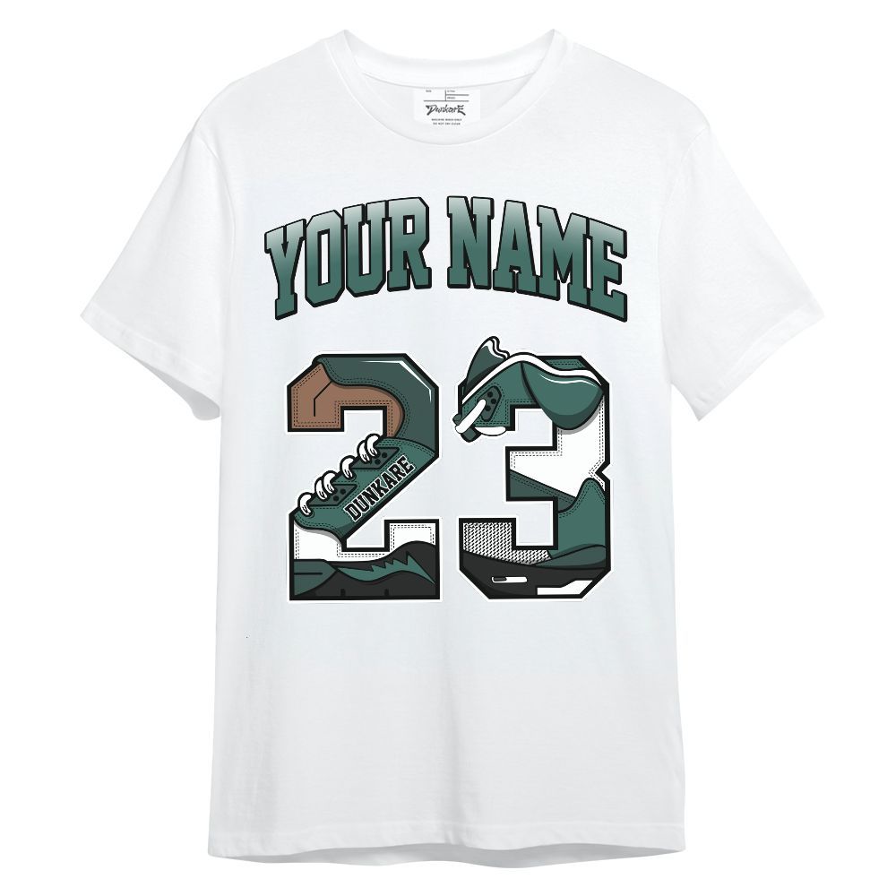 Shirt To Match Low OG Oxidized Green 1s - Custom Name Number 23 5s Unisex Shirt