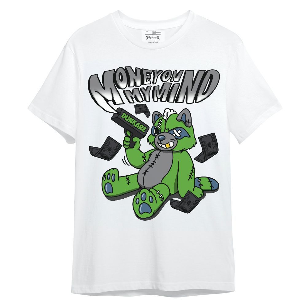 Shirt To Match Retro Green Bean 5s - Money On My Mind Raccoon Unisex Shirt