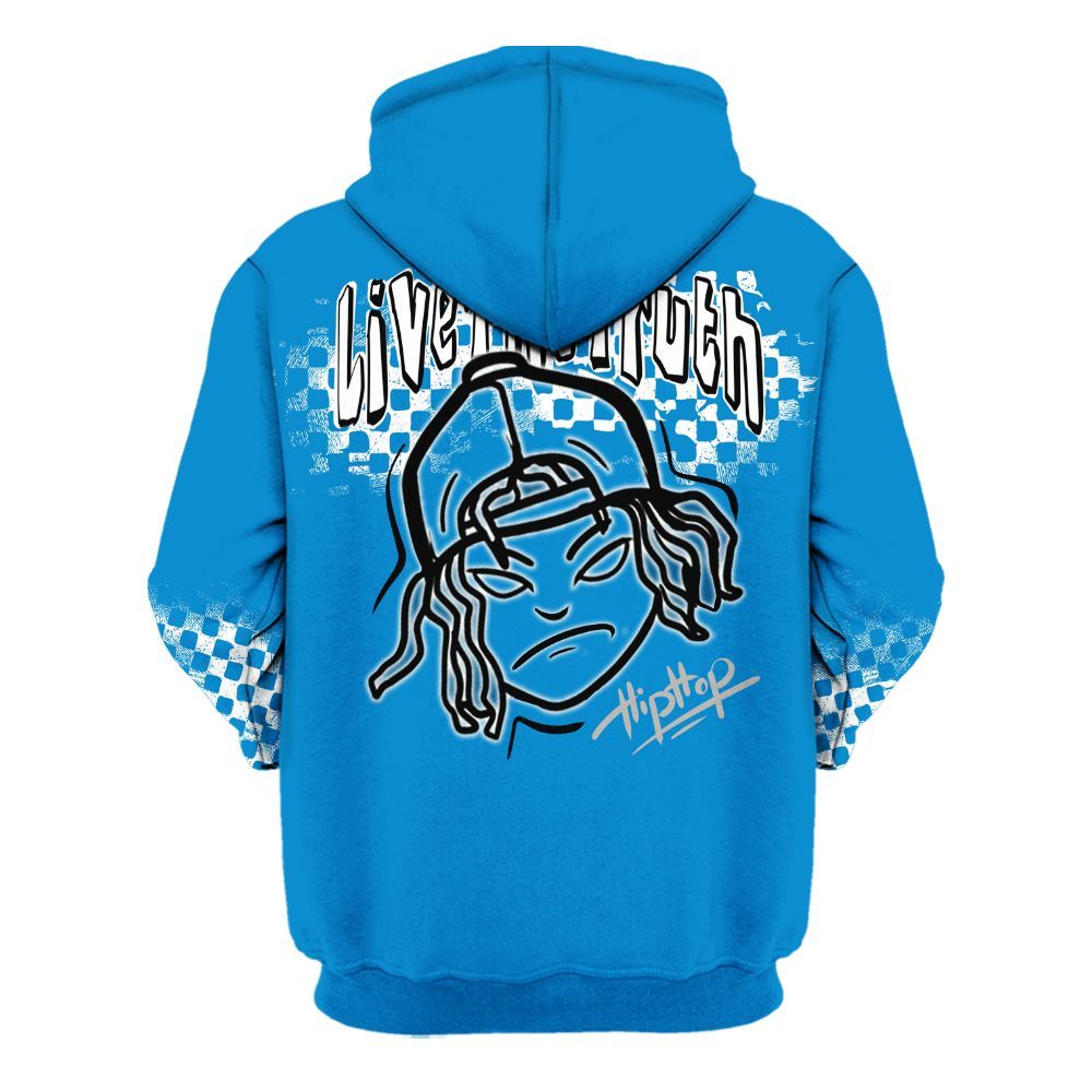 Hoodie To Match Industrial Blue 4s - Feel Life Street Style All Over Print