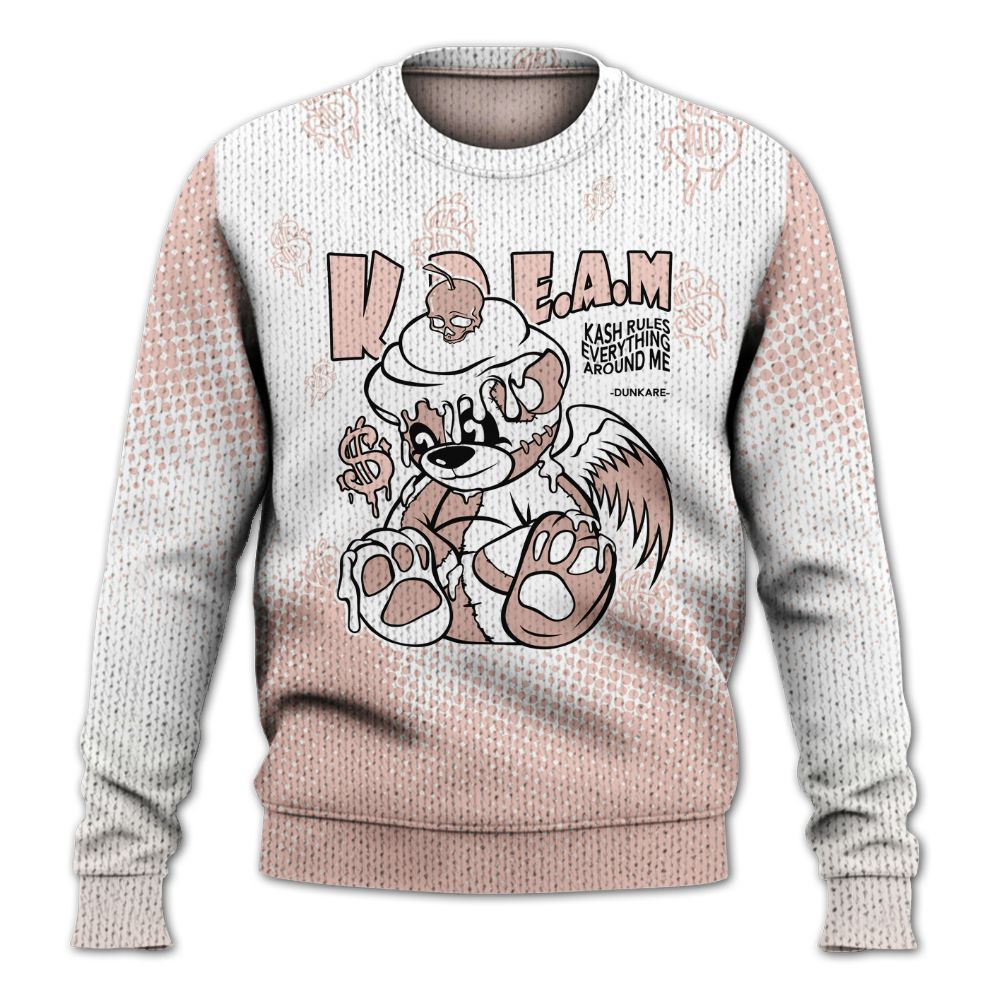 Knitted Sweater To Match Low Legend Pink 11s - Loot Bear Unique Drip