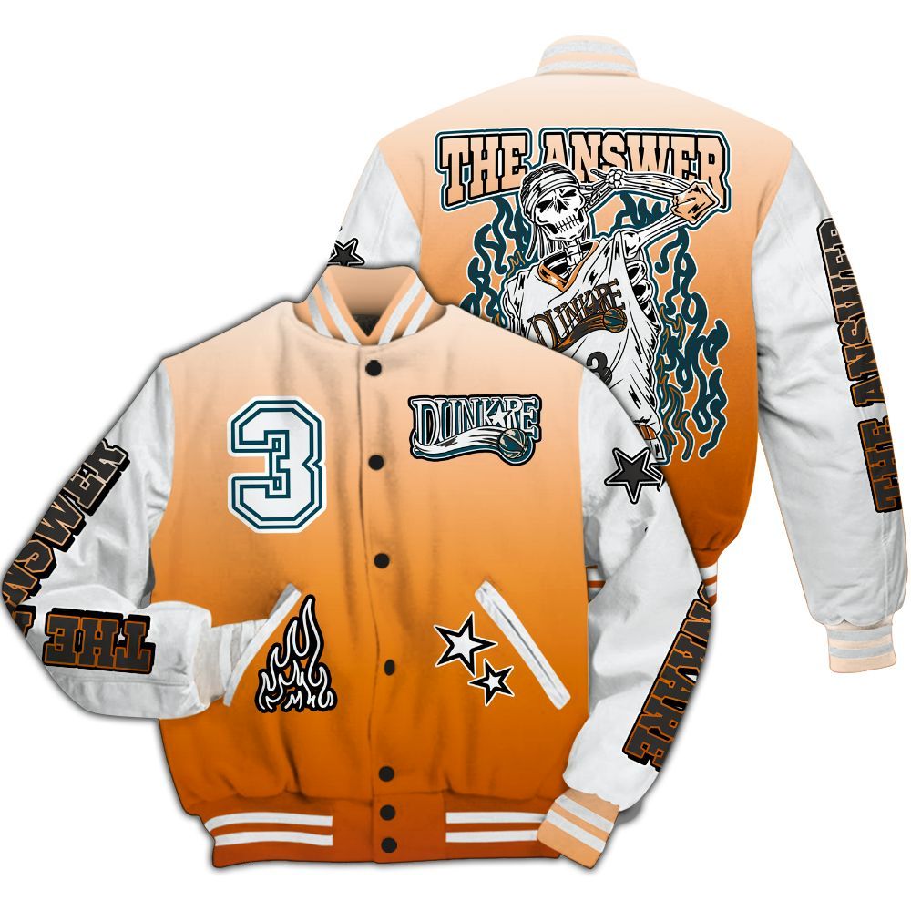 Varsity Jacket To Match Air Max One Block Down Churney - Allen Answer Skeleton All Over Print