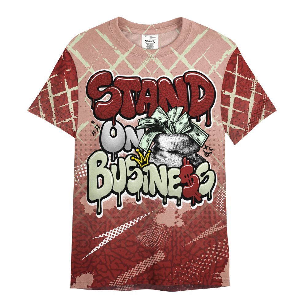 Shirt To Match Valentines Day 3s - Halftone Stand Business Dripping All Over Print