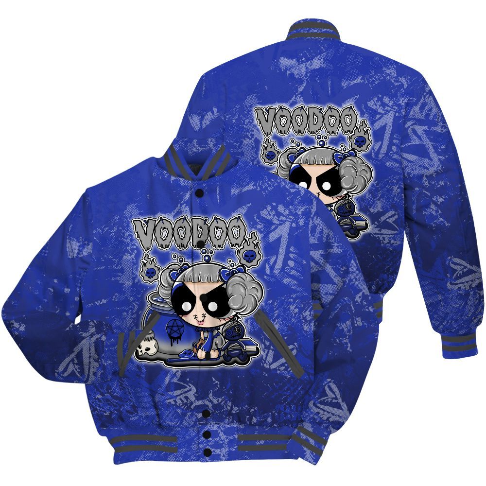 Varsity Jacket To Match Air Max Plus Black Racer Blue Shirt - Voodooz Heart Grunge All Over Print