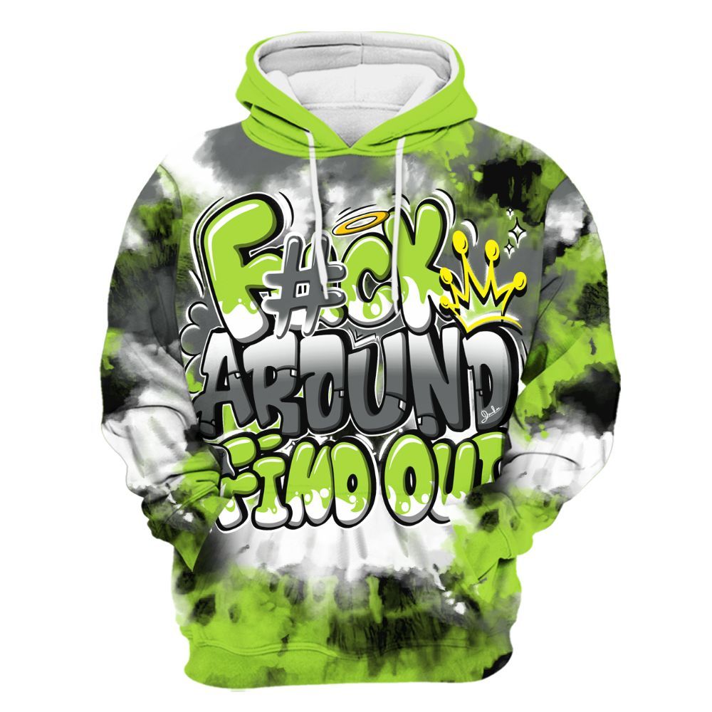Hoodie To Match Air Max 95 Neon - Tie Dye FK Around Find Out All Over Print