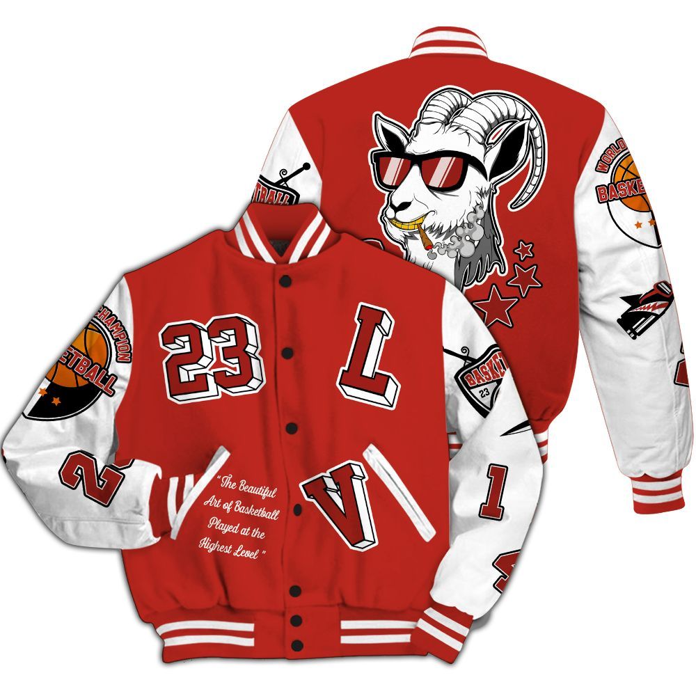 Varsity Jacket To Match Dunk Low St. Johns - The GOAT Got Em Retro Graphic All Over Print