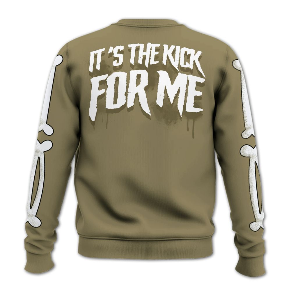 Sweatshirt To Match Black Olive 7s - It's The Kick For Me All Over Print