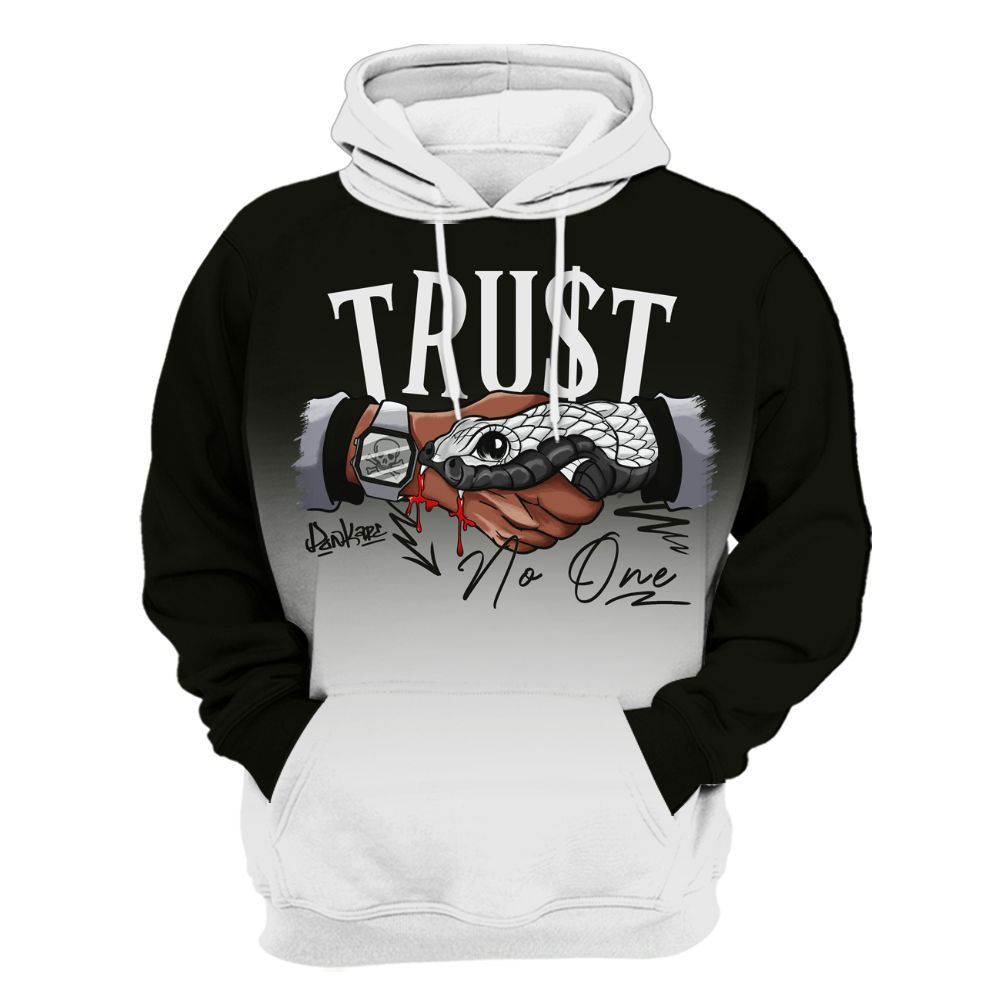 Hoodie To Match Baroque Brown 12s - Snake Trust No One Drip All Over Print