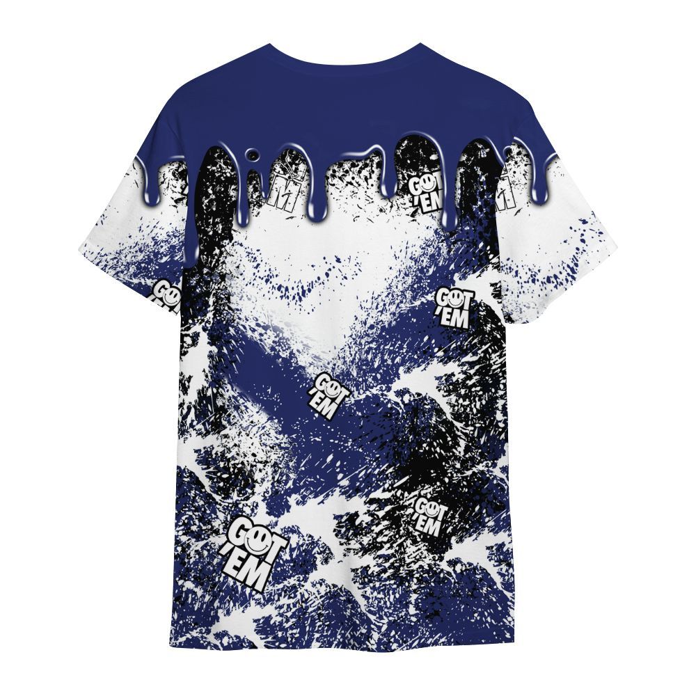 Shirt To Match Midnight Navy 11s - Dripping 23 Drip All Over Print