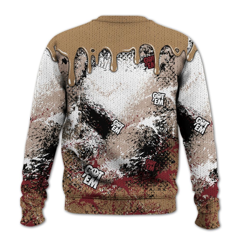 Knitted Sweater To Match Kobe 4 Gold Medal - Dripping 23 Drip