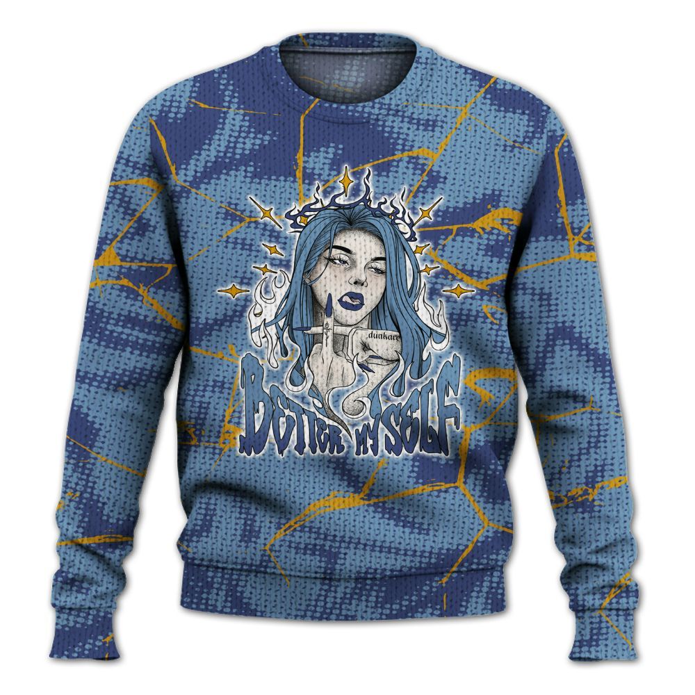 Knitted Sweater To Match High OG First In Flight 1s - My-Self Crack Unique