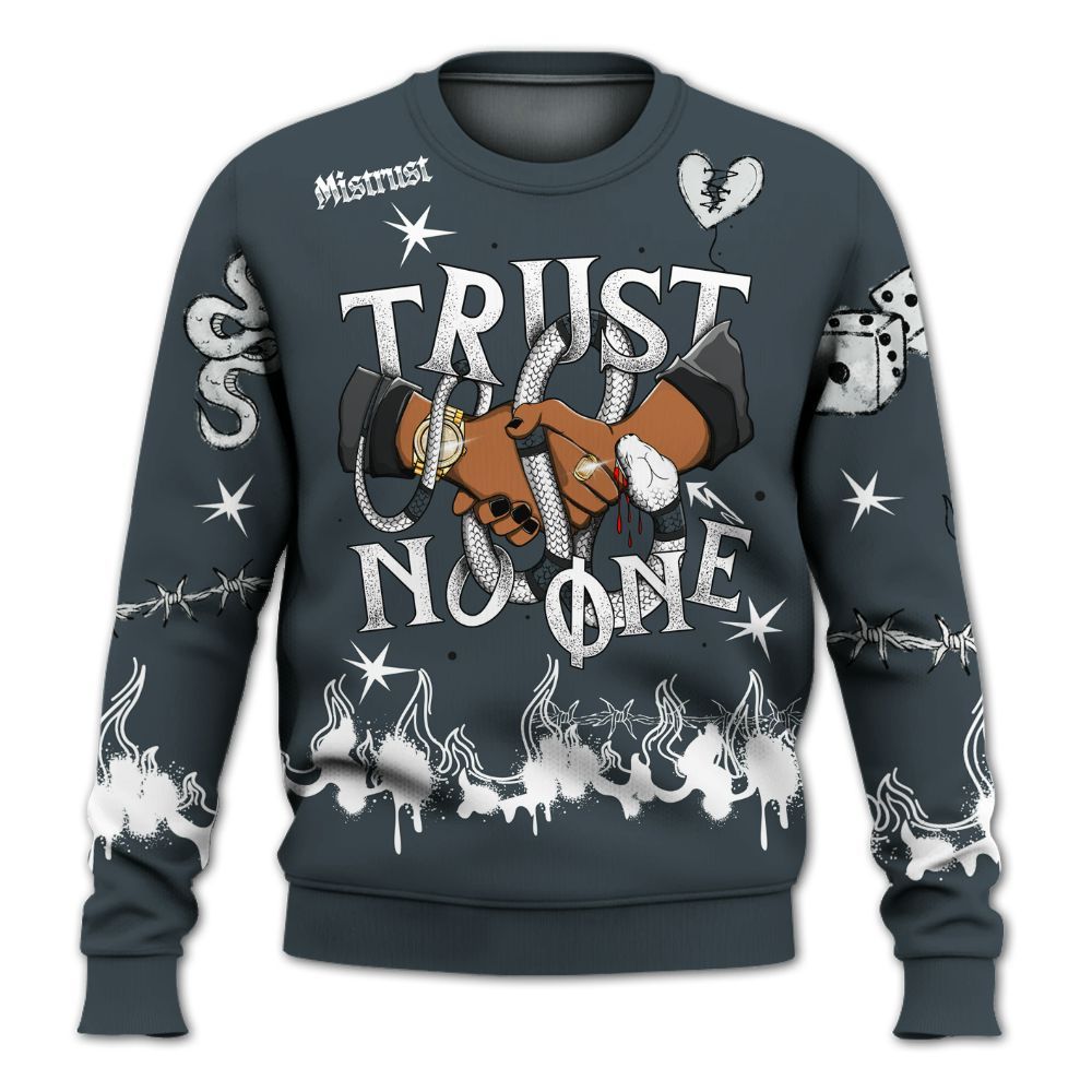 Sweatshirt To Match Air Max Sunder Gore Tex Black - Trust No One Snake-Bite Doodle Crayon All Over Print
