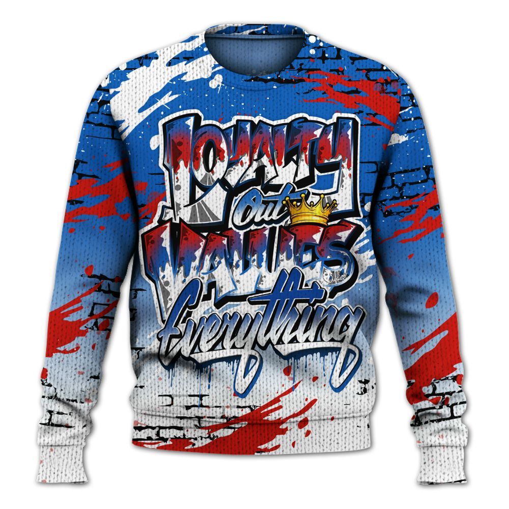 Knitted Sweater To Match Kobe 6 Game Royal - Values Of Loyalty Drip