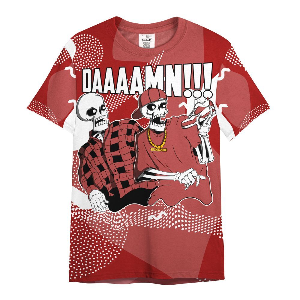 Shirt To Match Red Taxi 12s - Graphic Meme Damnn Red Taxi 12s Outfit All Over Print